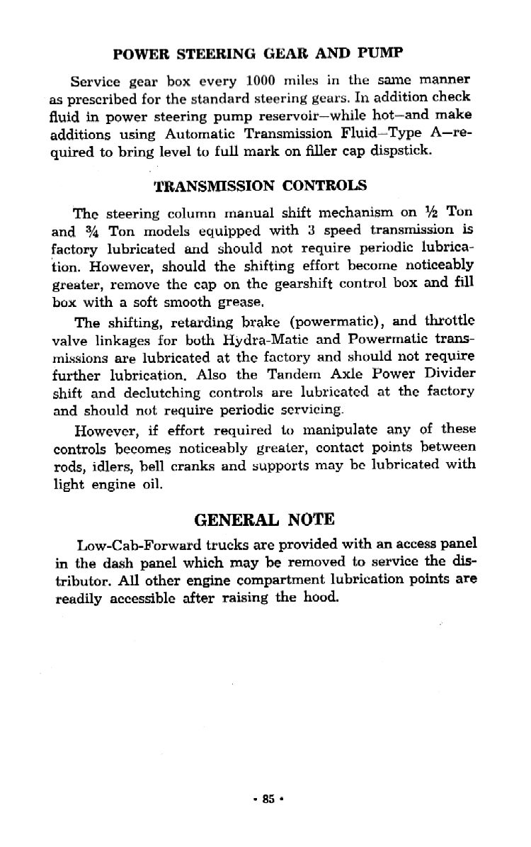 1957 Chevrolet Trucks Operators Manual Page 64